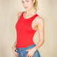 Casual Solid Tank Bodysuit
