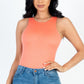 Casual Solid Tank Bodysuit