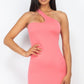 One Shoulder Bodycon Mini Dress