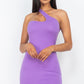 One Shoulder Bodycon Mini Dress