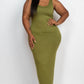Plus Size Solid Basic Maxi Dress
