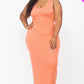 Plus Size Solid Basic Maxi Dress