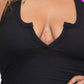 Plus Size Ribbed Split Neck Tank Mini Dress
