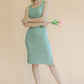 Ribbed Side Slit Tank Midi Dress