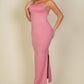 Crisscross Back Split Thigh Maxi Dress