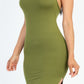 Crisscross Back Split Thigh Maxi Dress