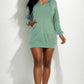 French Terry Hoodie Mini Dress