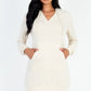 French Terry Hoodie Mini Dress