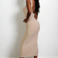 Ribbed Open Back Sleeveless Maxi Dress