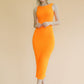 Ribbed Open Back Sleeveless Maxi Dress