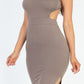 Tie Backless Split Thigh Maxi Dress