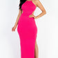 Tie Backless Split Thigh Maxi Dress
