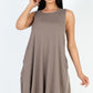 Comfy Sleeveless Flare Mini Dress