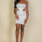 Cut Out Bandeau Bodycon Mini Dress