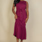 Button Front Tie Waist Sleeveless Maxi Dress