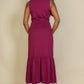 Button Front Tie Waist Sleeveless Maxi Dress