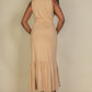 Button Front Tie Waist Sleeveless Maxi Dress