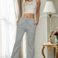 Drawstring Waist Slant Pocket Sweatpants
