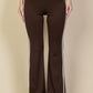 Contrast Side Stripe Flare Pants
