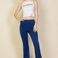 Contrast Side Stripe Flare Pants