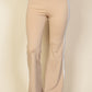 Contrast Side Stripe Flare Pants