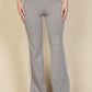Contrast Side Stripe Flare Pants