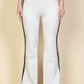 Contrast Side Stripe Flare Pants