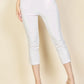 Slit Hem Cropped Pants