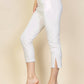 Slit Hem Cropped Pants