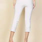 Slit Hem Cropped Pants