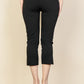 Slit Hem Cropped Pants