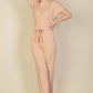Tie Waist Relaxed Jumpsuit
