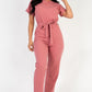 Tie Waist Relaxed Jumpsuit