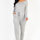 Tie Waist Long Sleeve Jumpsuit