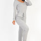 Tie Waist Long Sleeve Jumpsuit