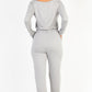 Tie Waist Long Sleeve Jumpsuit
