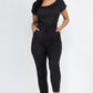 Two-way Shoulder Drawstring Jumpsuit