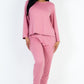 Solid Sweatshirt And Joggers Set