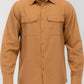 Mens Solid Flannel Shirt