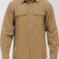 Mens Solid Flannel Shirt
