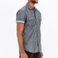 Men's Casual Short Sleeve Two Tone Shirts