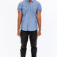 Men's Casual Short Sleeve Two Tone Shirts