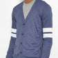 Mens Two Stripe Button Cardiganirt