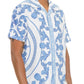 Mens Collared Print Button Down