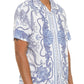 Mens Collared Print Button Down
