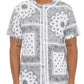Bandana Print Baseball Jersey