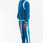 Mens Stripe Color Block Track Set