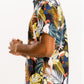 Hawaiian Print Button Down Shirt