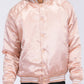 Satin Varsity Bomber Jacket