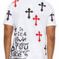 Cotton Print Chome Cross Thirt